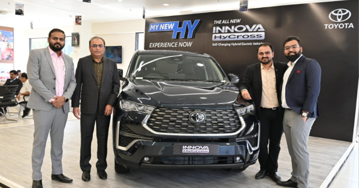 Toyota unveils 5th generation self-charging Innova HyCross in Ahmedabad
